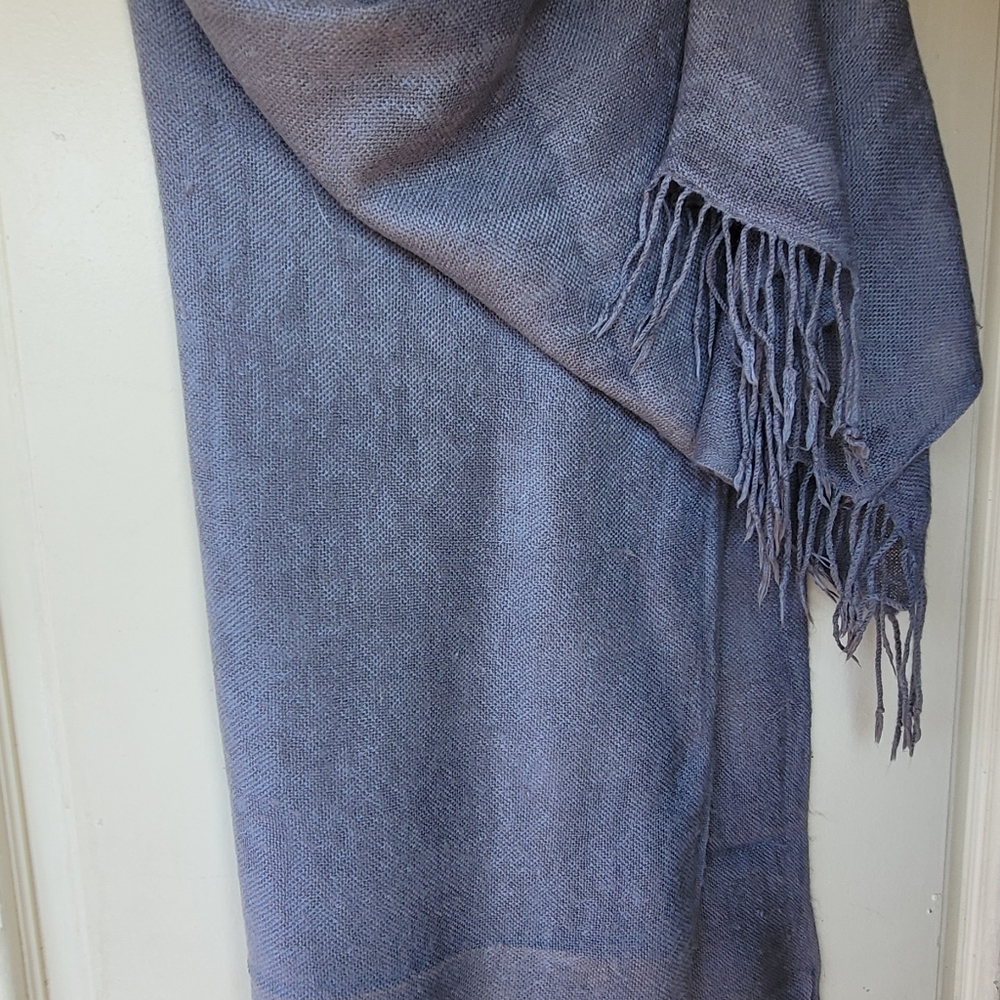 Grey Wool Shawl - image 1